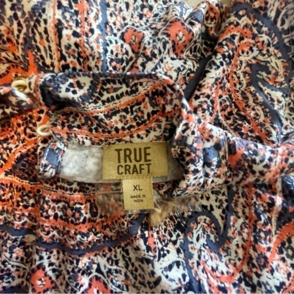 True Craft Sleeveless Pattern Boho Midi Dress XL - Picture 6 of 9